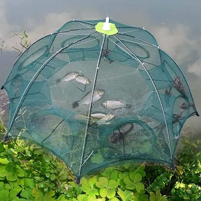 Fisher Go Trap Foldable Net– Easy Catch for Fish, Crabs & More!